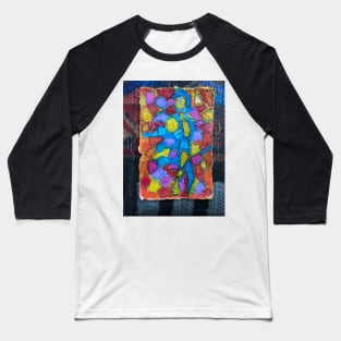 Stained glass cubism Baseball T-Shirt